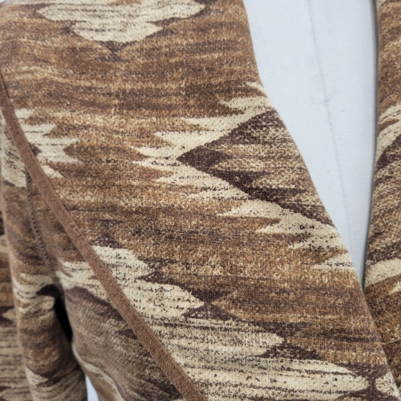 LRL Lauren Jeans Woman's Knit Aztec Print Cotton Jacket Size M - Picture 2 of 12